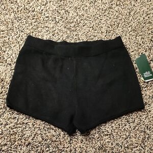 Wild Fable | Black Women's Knit Stretch High-Waist Shorts